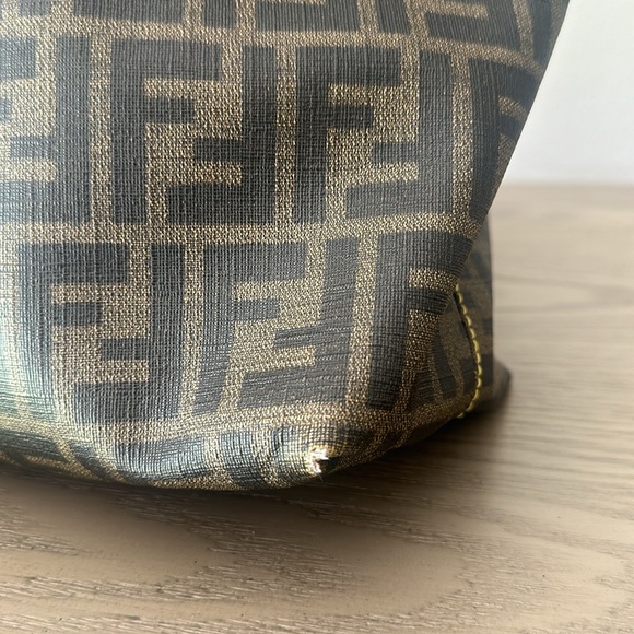 Fendi Zucca Coated Canvas Tote Yellow Interior - Picture 13 of 17